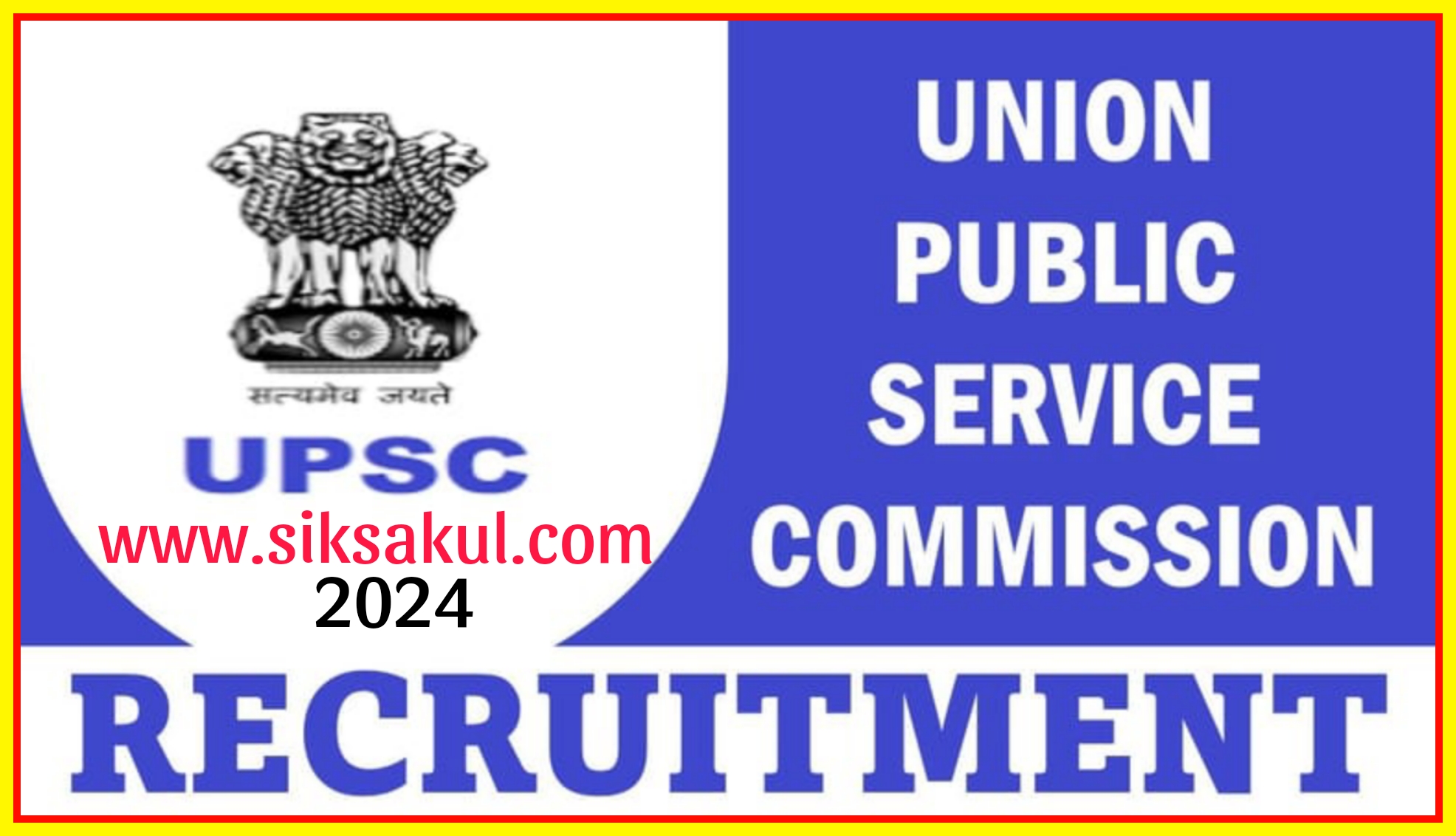 UPSC Recruitment 2024: Notification Released, Registration Open, Apply Now