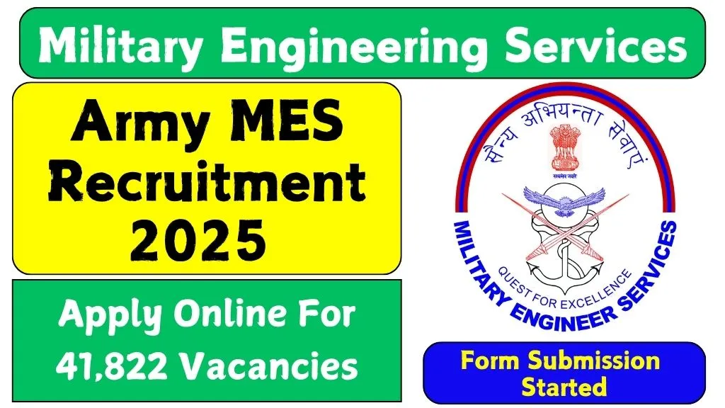 Army MES Recruitment 2025 Notification