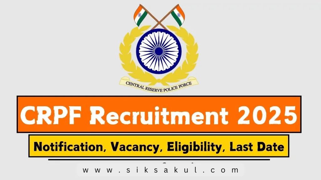 CRPF Recruitment 2025 Apply Online