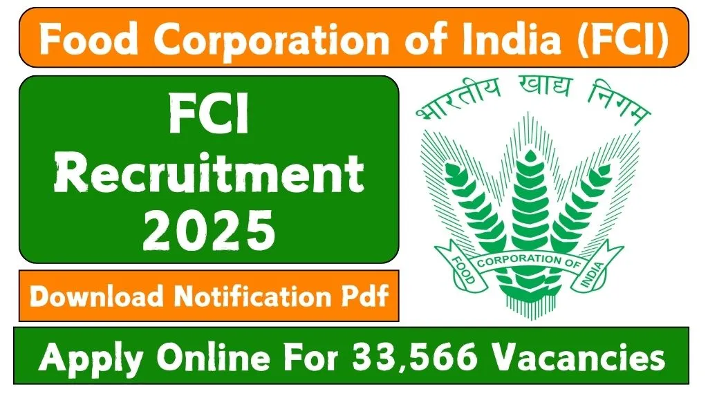 FCI Recruitment 2025 Apply Online