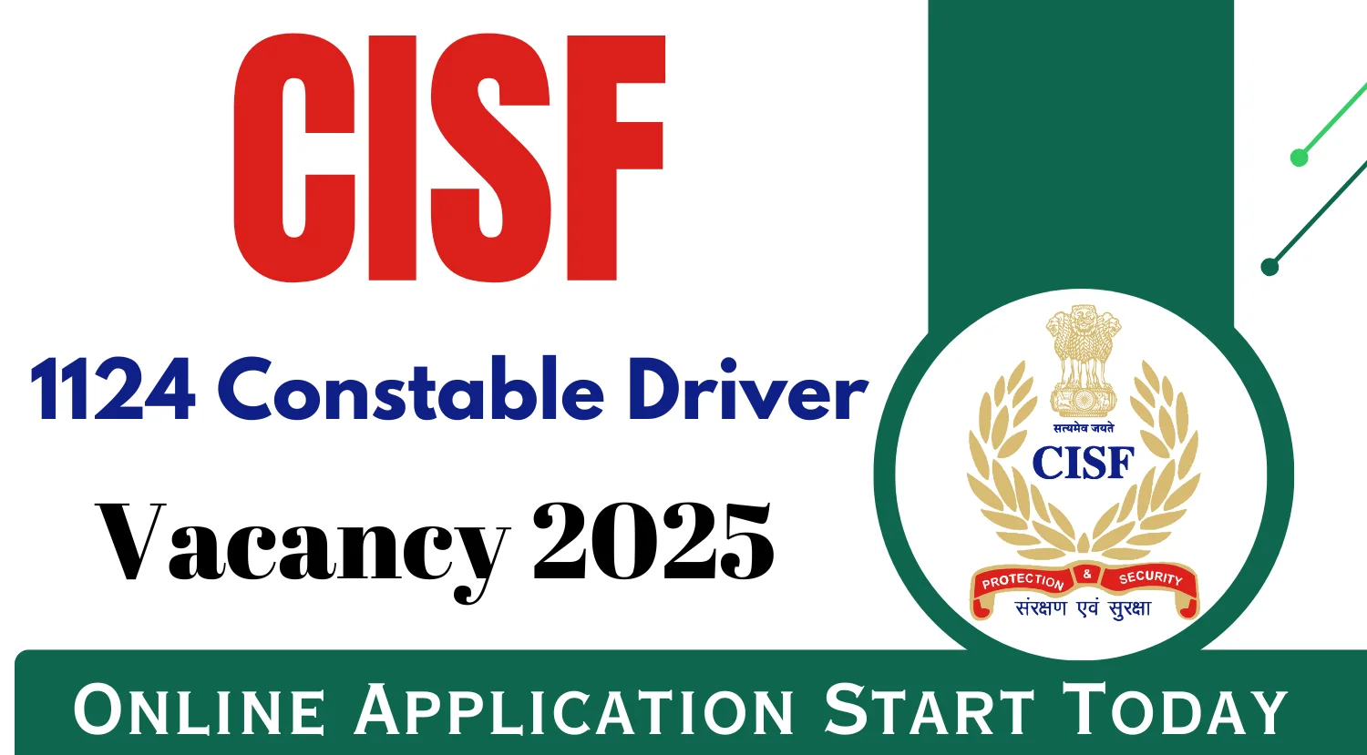 CISF Constable Driver Recruitment 2025