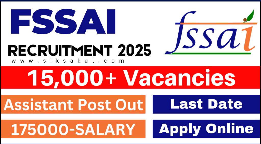 FSSAI Assistant Recruitment 2025