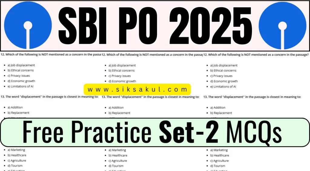 SBI PO 2025 Free Mock Test MCQ Set – 02