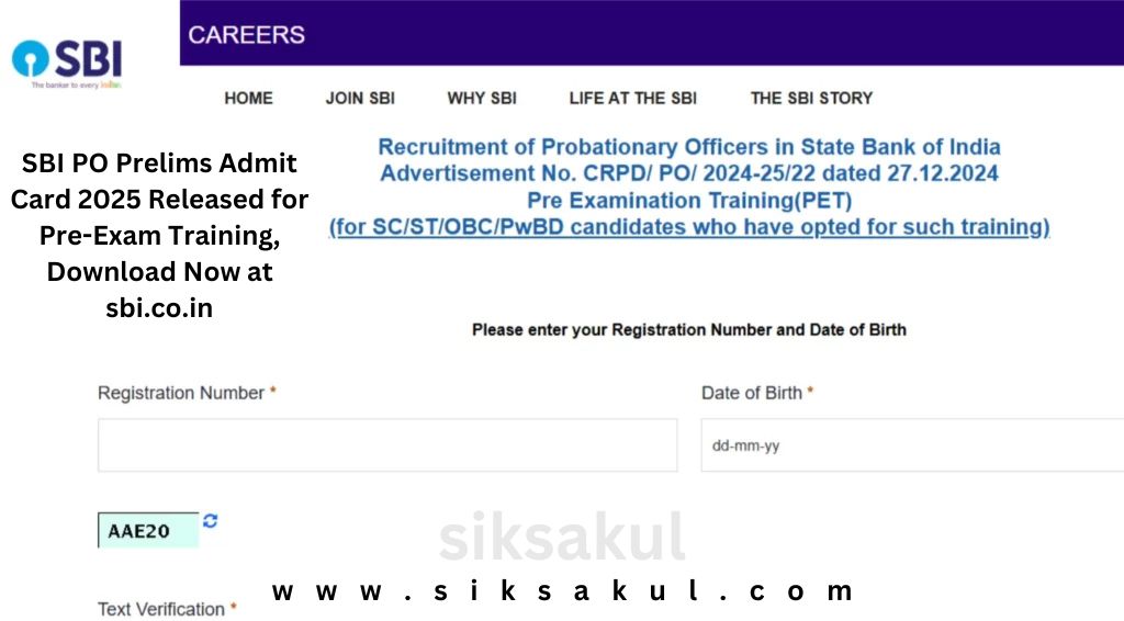 SBI PO Prelims Admit Card 2025 Released for Pre-Exam Training