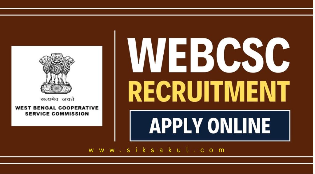 WEBCSC Recruitment 2025, Notification Out for Co-operative Bank Vacancies, Application Starts