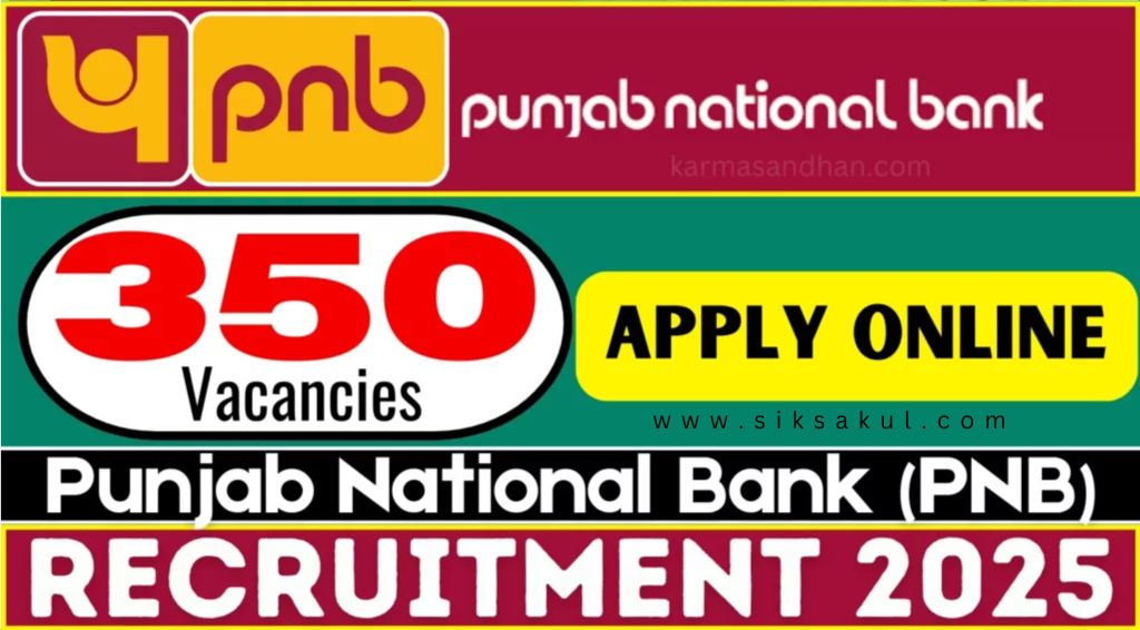 Punjab National Bank Specialist Officer Recruitment Notification