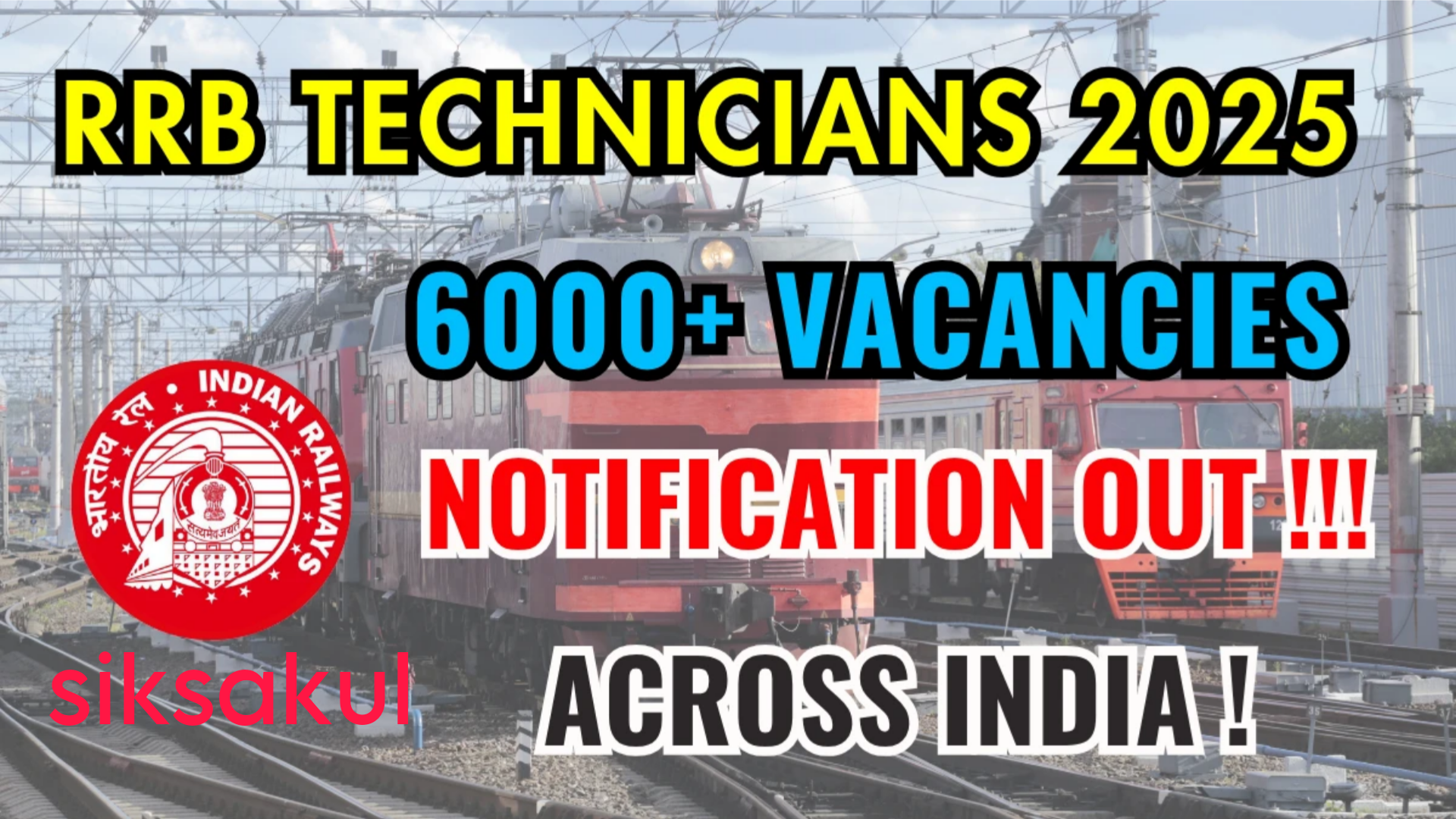 RRB Technician Notification 2025 Released