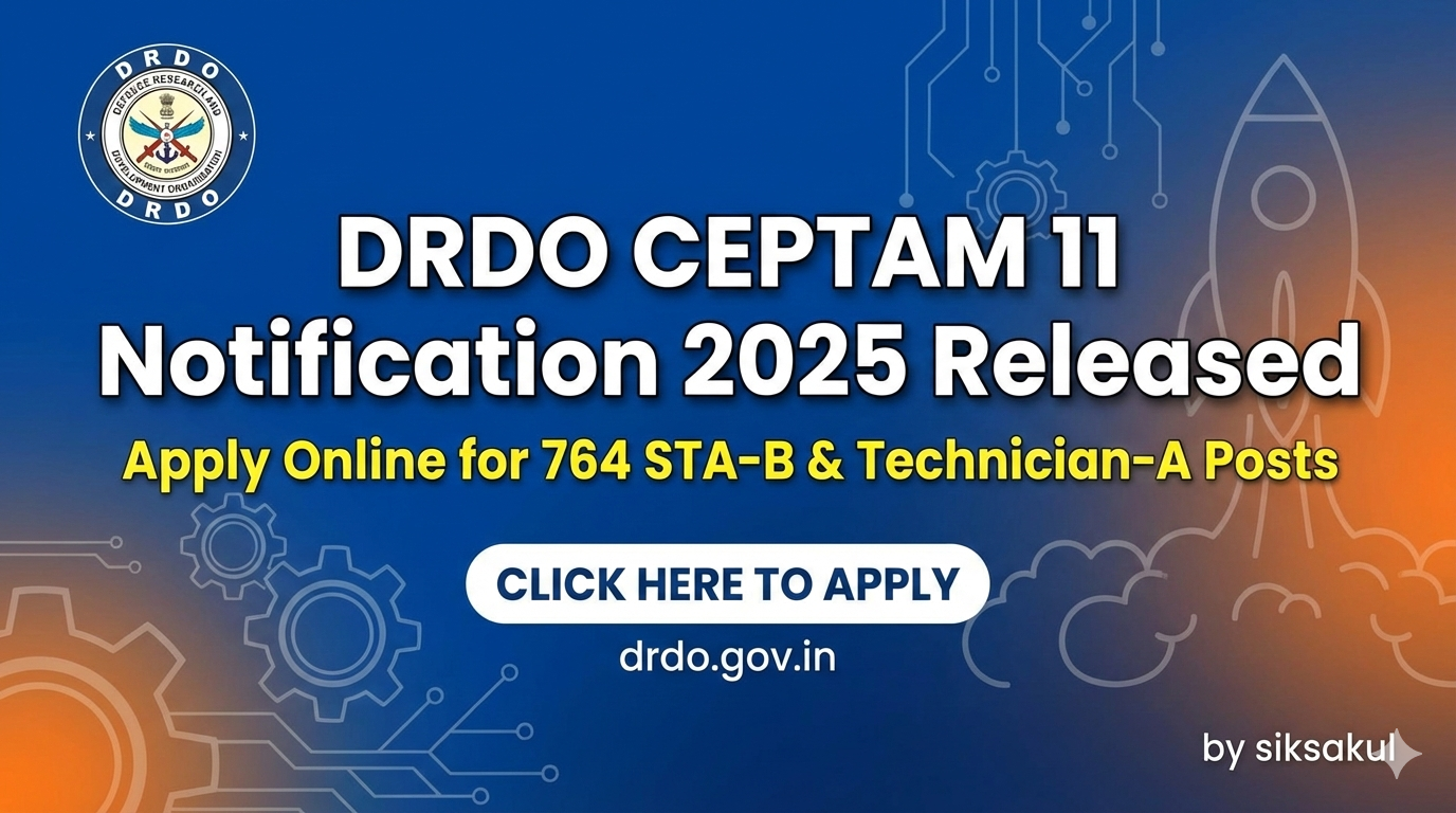 DRDO CEPTAM 11 Notification 2025 Released