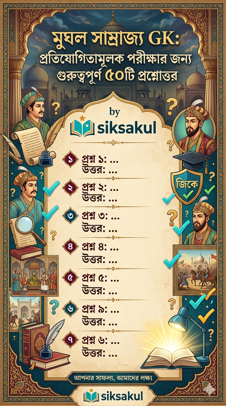 Top 50 Mughal Empire GK Questions