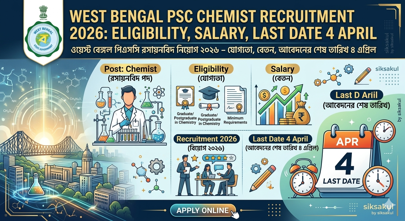 West Bengal PSC Chemist Recruitment 2026