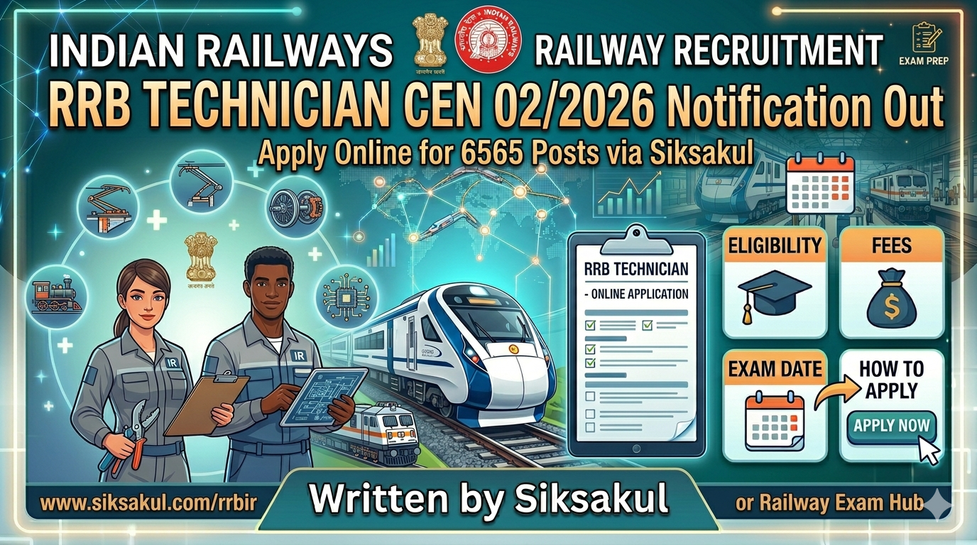RRB Technician Recruitment 2026