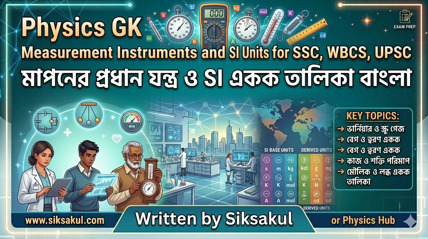 Physics GK Measurement Instruments and SI Units