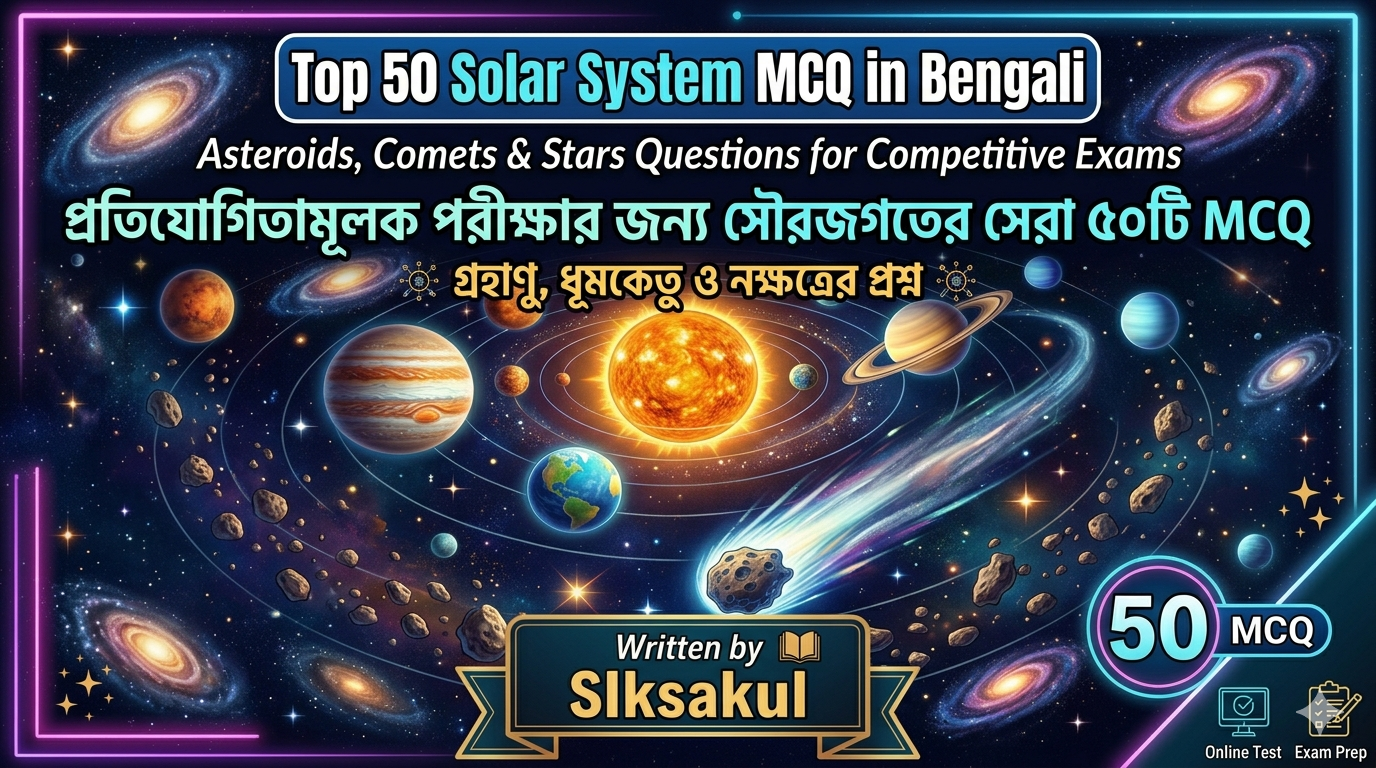 Top 50 Solar System MCQ in Bengali