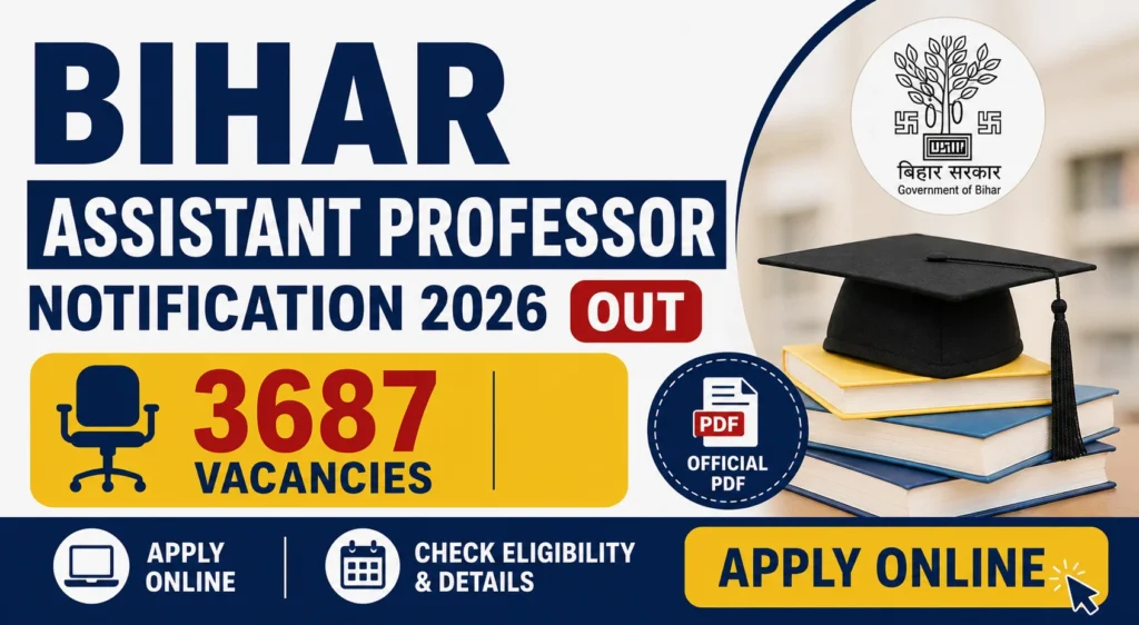 Bihar Assistant Professor Recruitment 2026 - siksakul