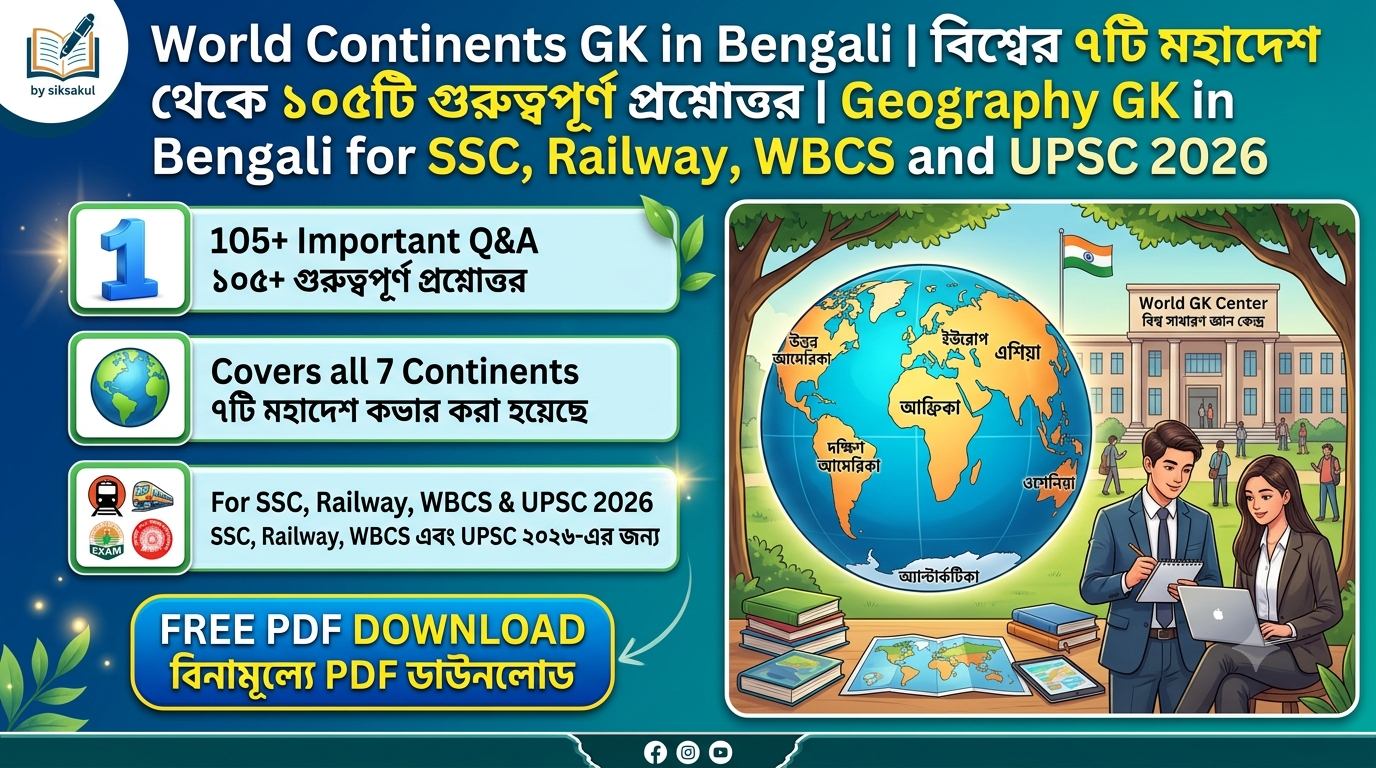 World Continents GK in Bengali