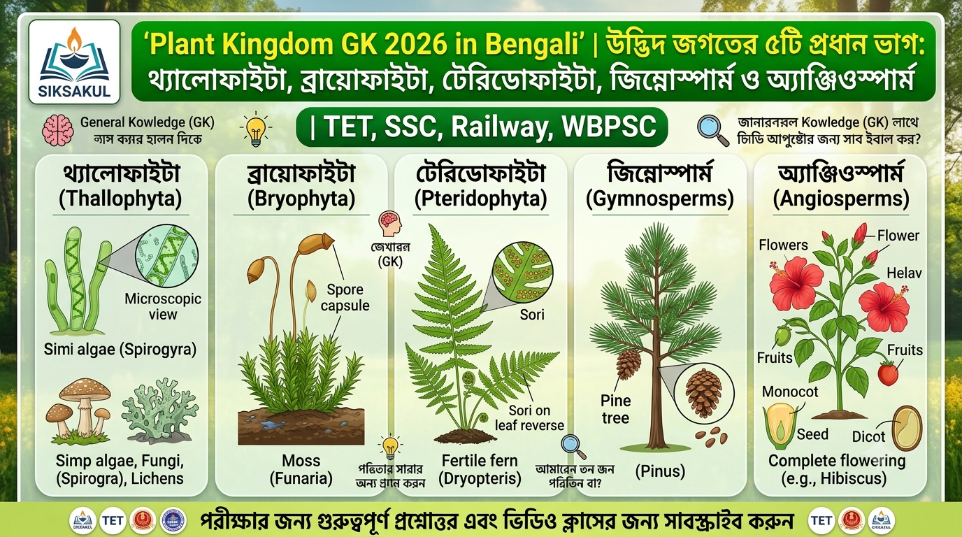 Plant Kingdom GK 2026 in Bengali
